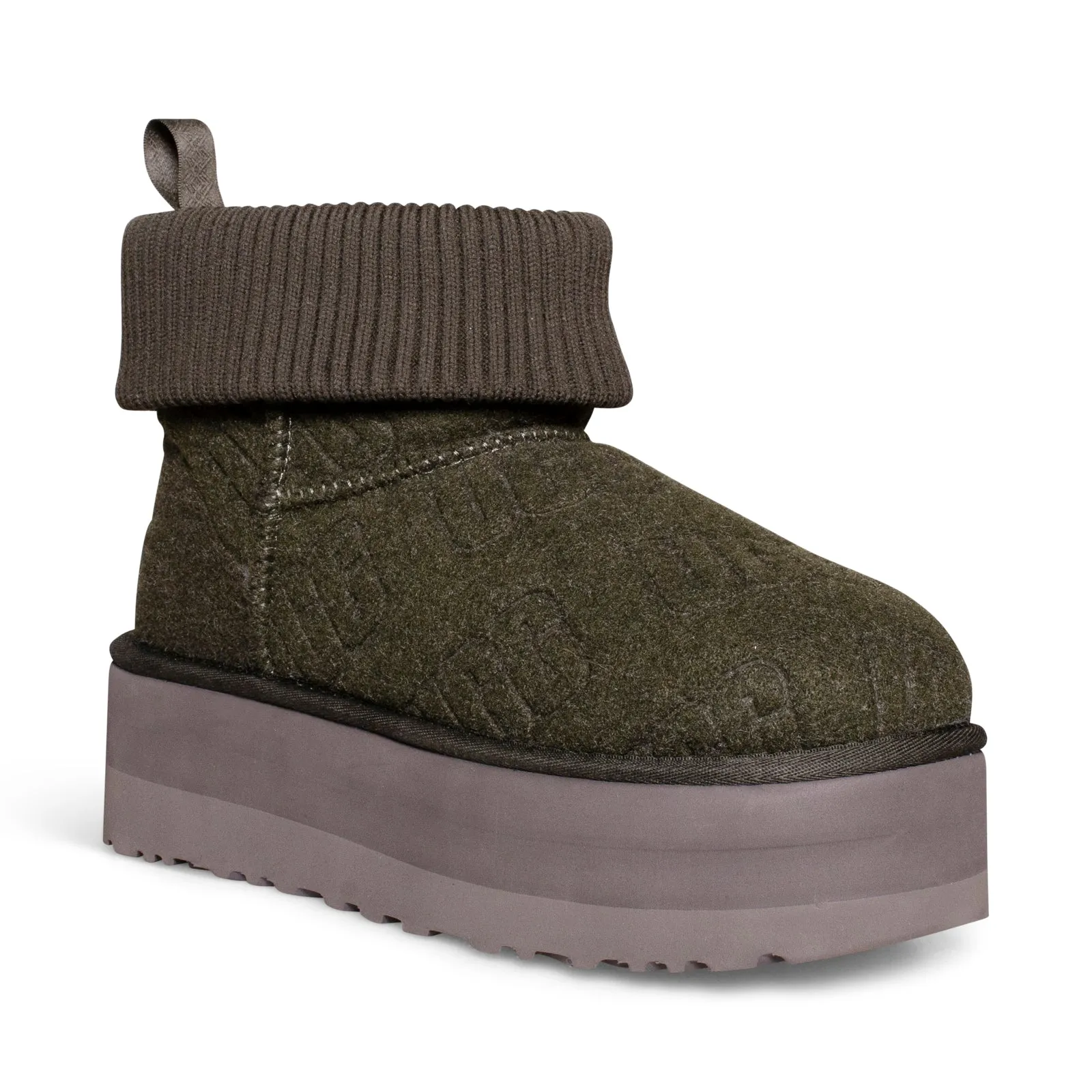 UGG Classic Mini Platform Felted Forest Night Boots - Women's