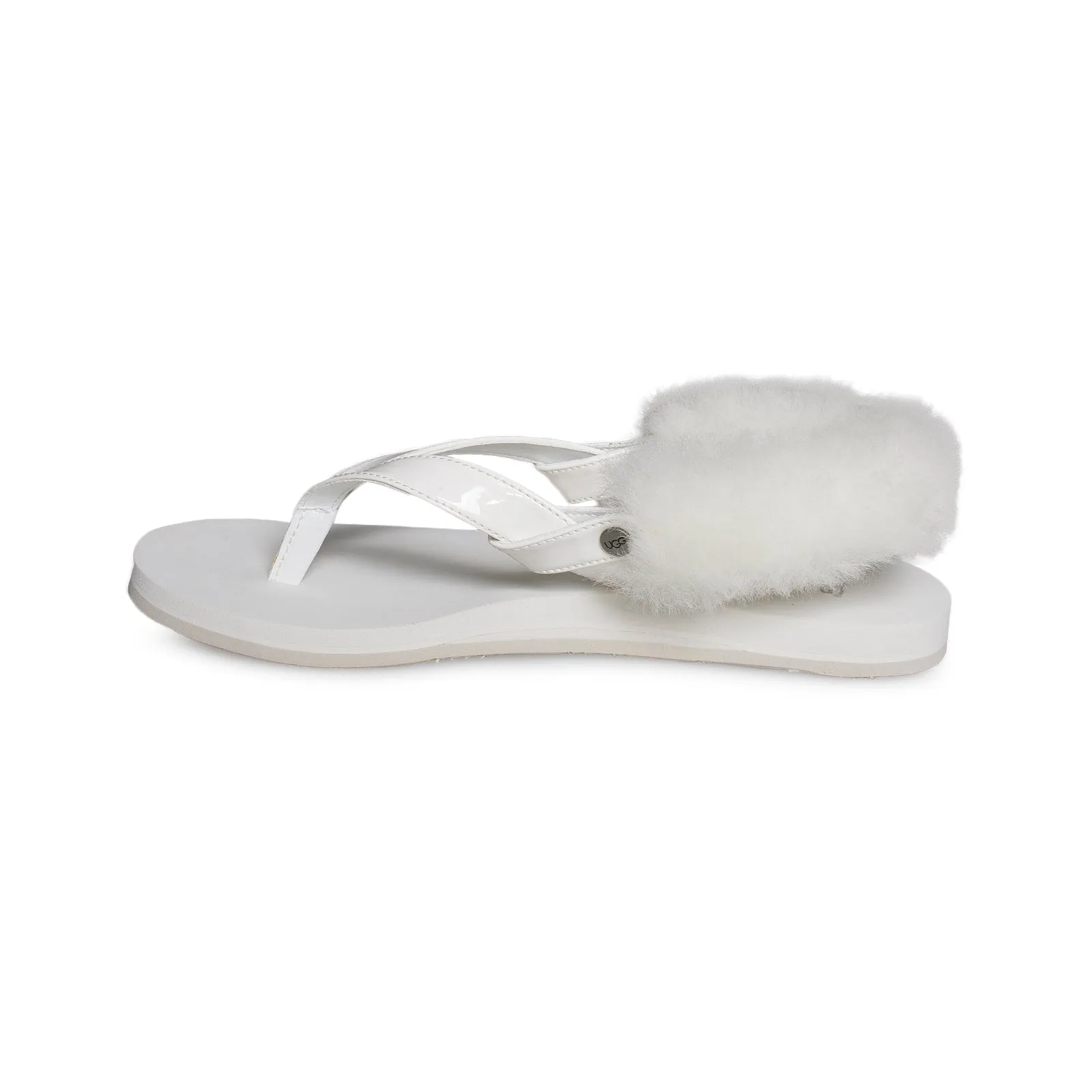 UGG LaaLaa White Flip Flops - Women's