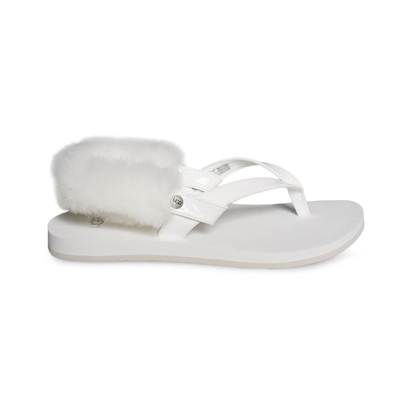 UGG LaaLaa White Flip Flops - Women's