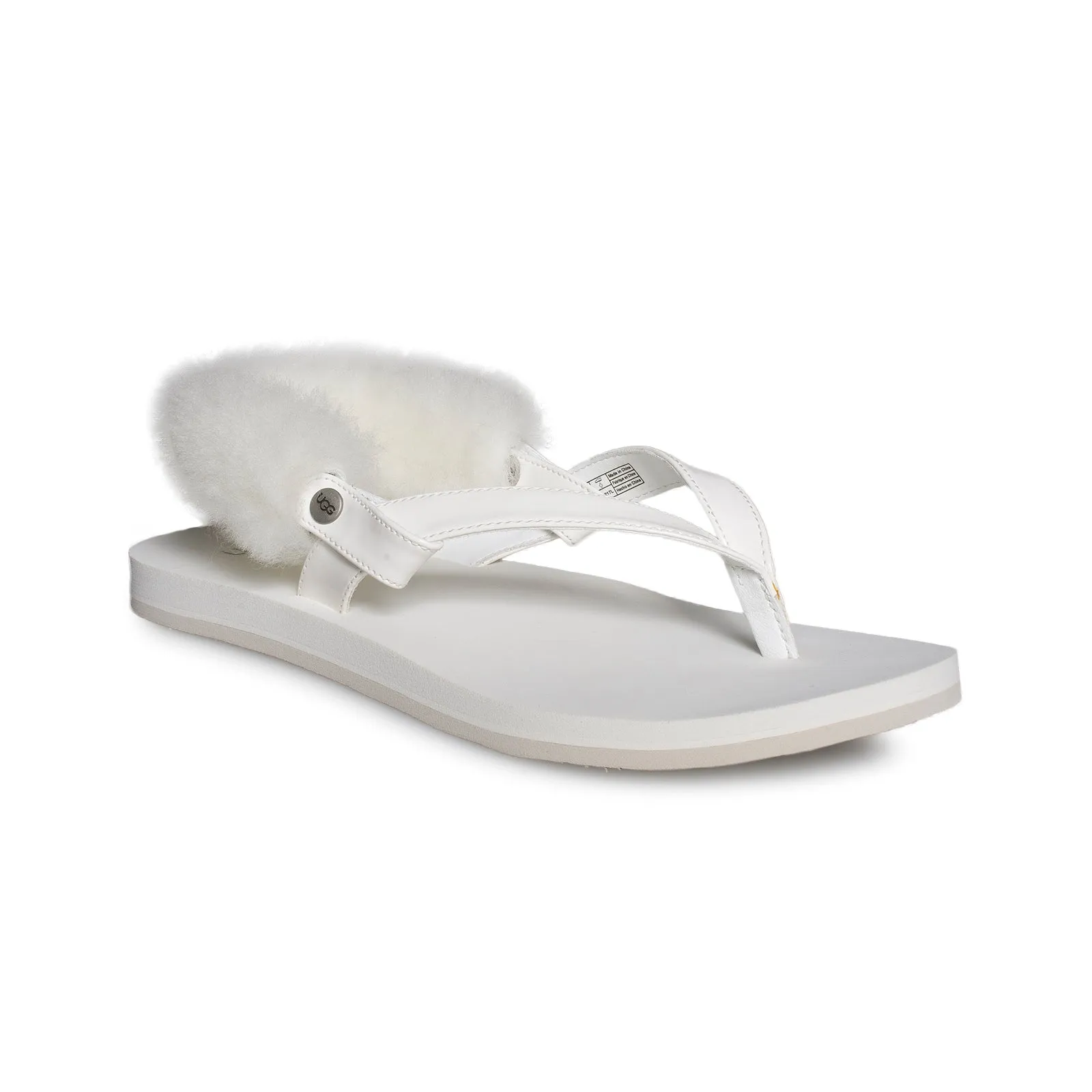 UGG LaaLaa White Flip Flops - Women's