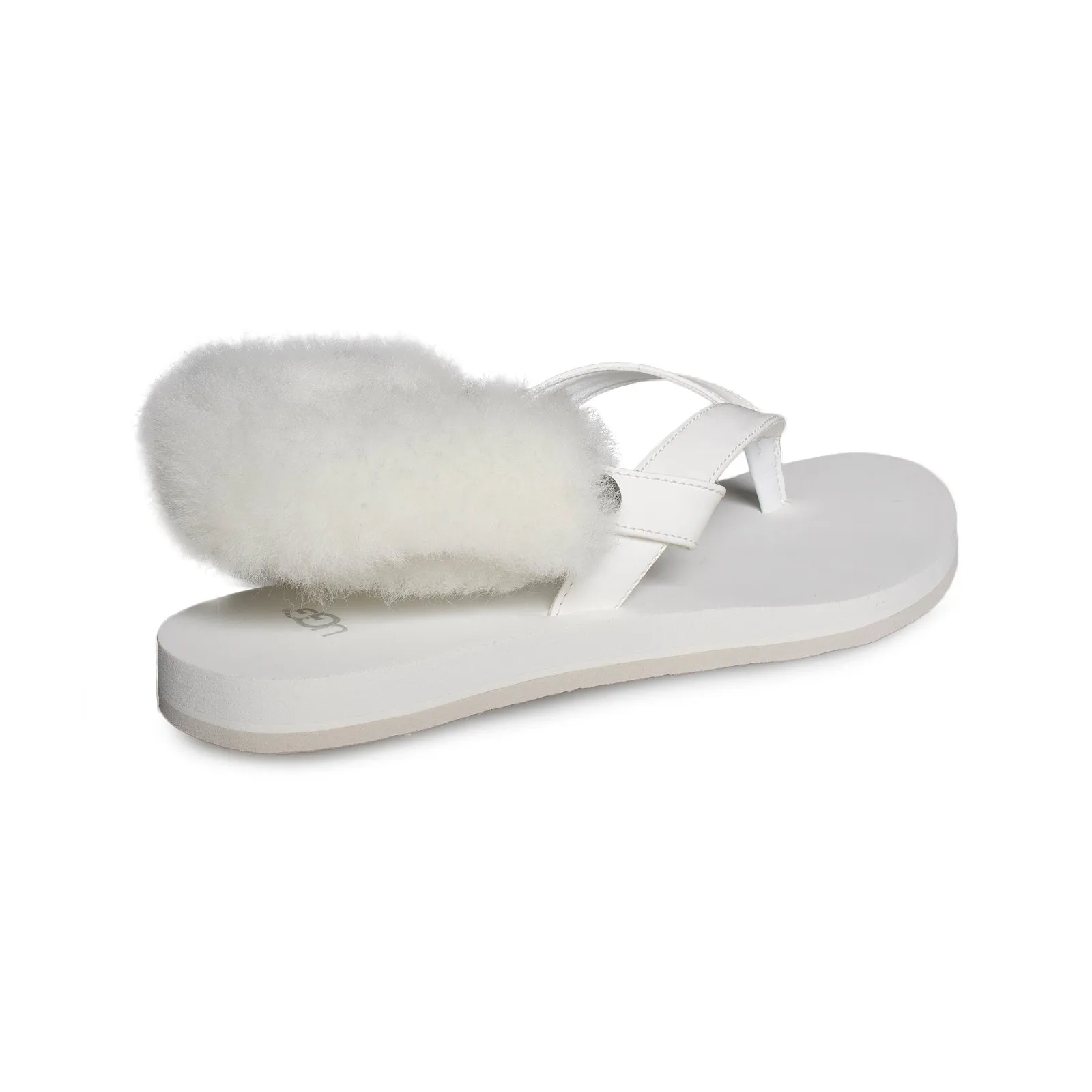 UGG LaaLaa White Flip Flops - Women's