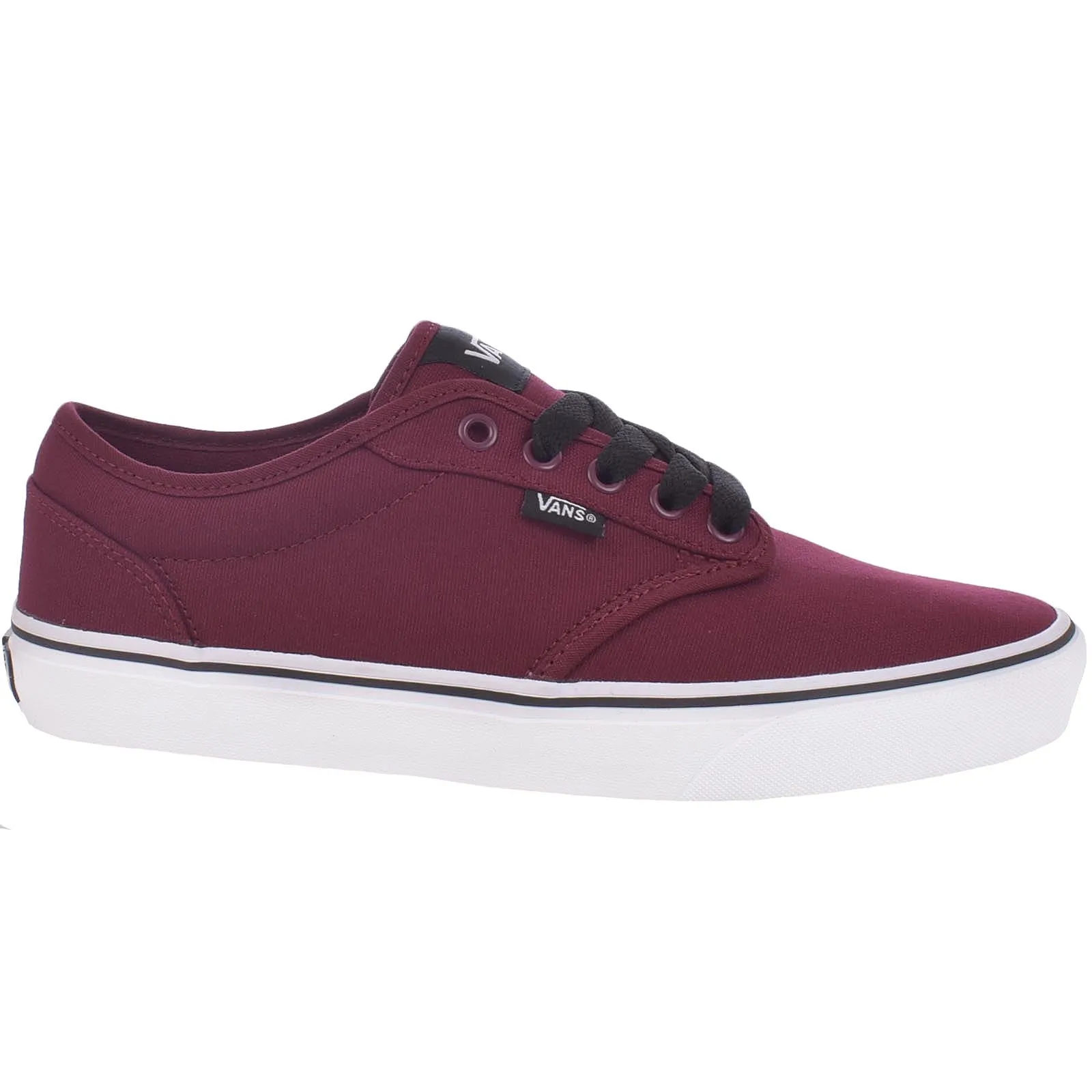 Vans Mens Atwood Canvas Trainers - Oxblood/White