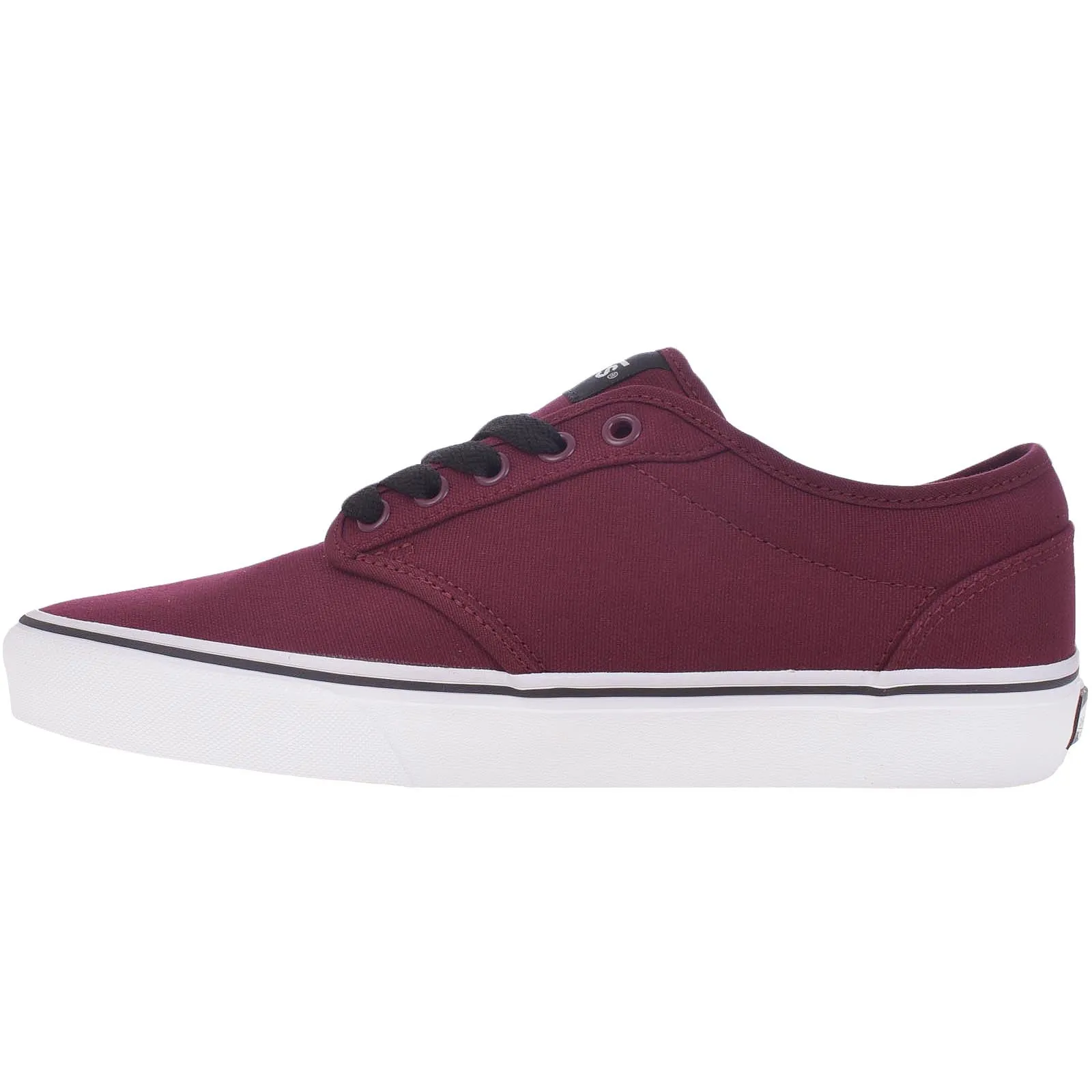 Vans Mens Atwood Canvas Trainers - Oxblood/White