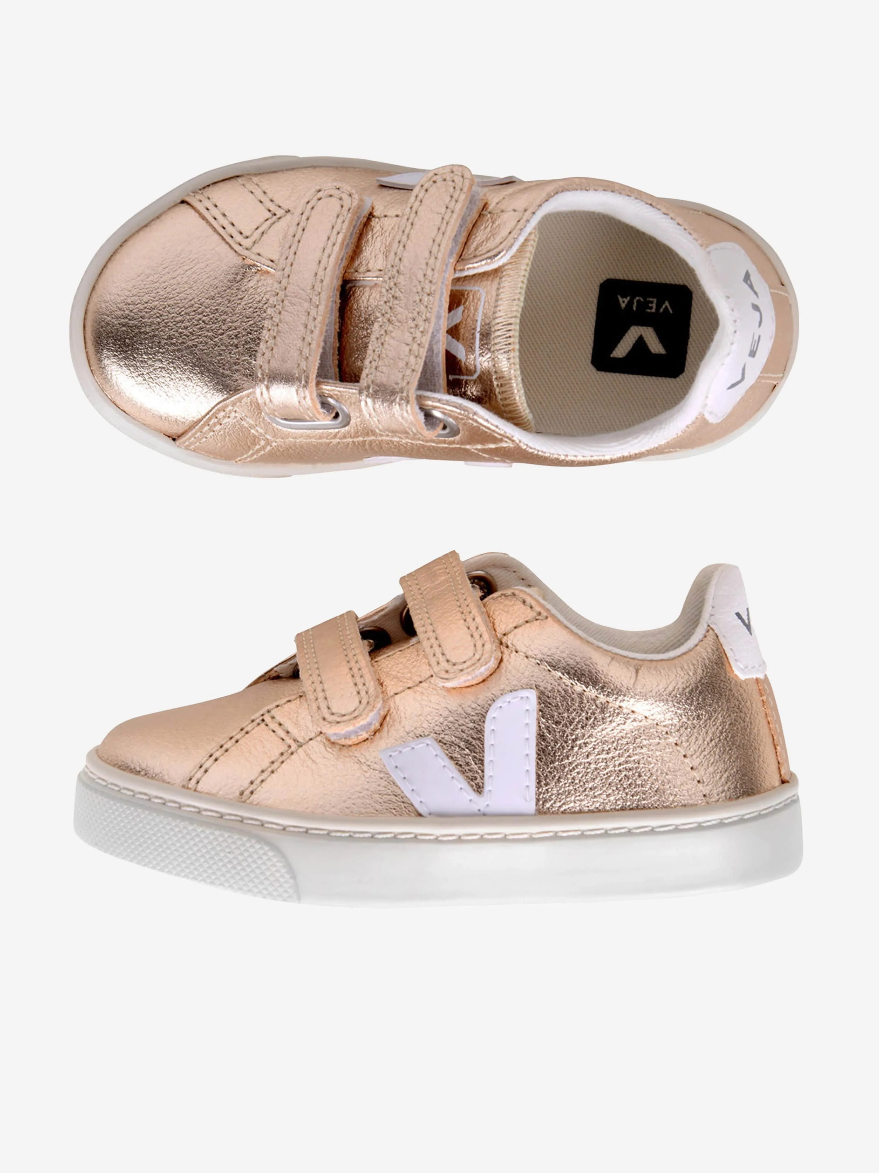 Veja Girls Chromefree Leather Esplar Trainers