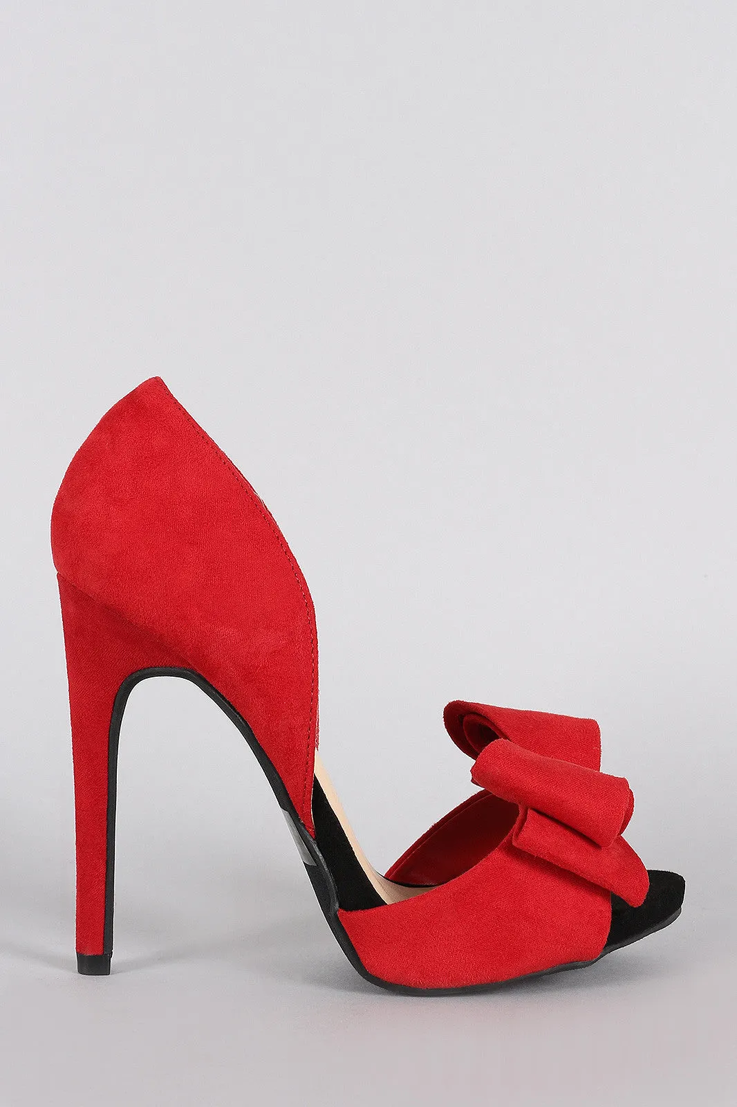 Wild Diva Lounge Lush Bow Dorsay Pump