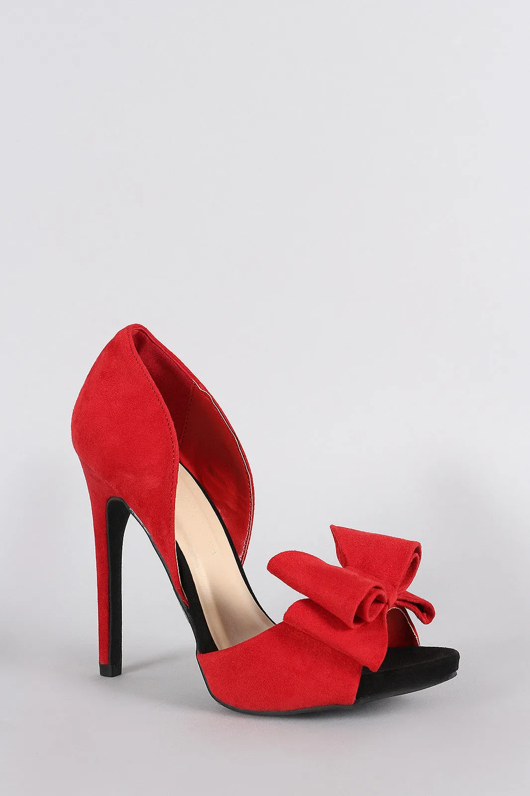 Wild Diva Lounge Lush Bow Dorsay Pump