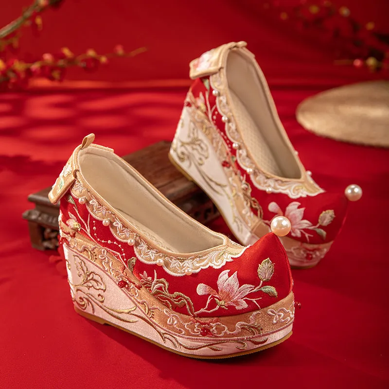 Women's Brocade Ancient Style Embroidered Comfortable Big Canvas Shoes