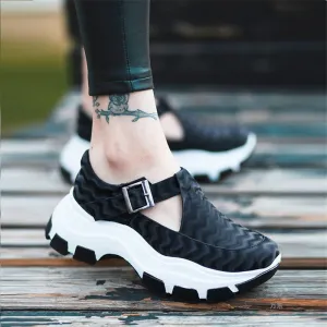 Women's Fashion Sneakers Shoes with Buckle | Brodtica.com