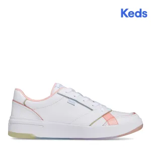 Women's The Court Leather Translucent Sneaker White/Multi (WH67892)